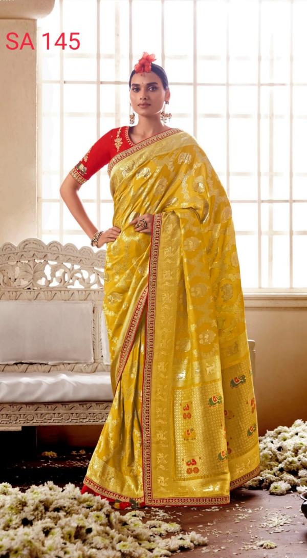 Kimora Sindhuri Meenakari Designer Wedding Saree Collection